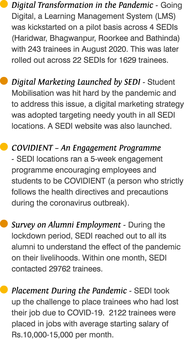  Digital Transformation in the Pandemic - Going Digital, a Learning Management System (LMS) was kickstarted on a pilo   