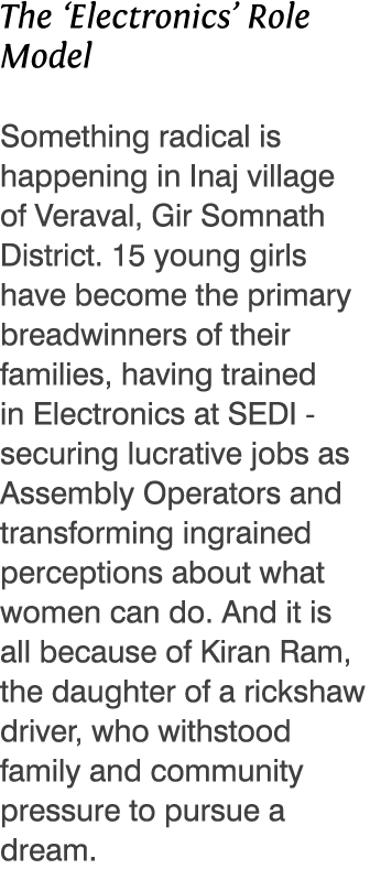 The  Electronics  Role Model Something radical is happening in Inaj village of Veraval, Gir Somnath District  15 youn   
