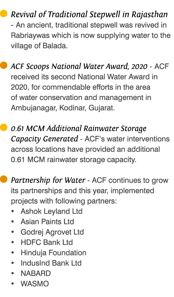   Revival of Traditional Stepwell in Rajasthan - An ancient, traditional stepwell was revived in Rabriaywas which is    