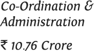 Co-Ordination & Administration    10 76 Crore 